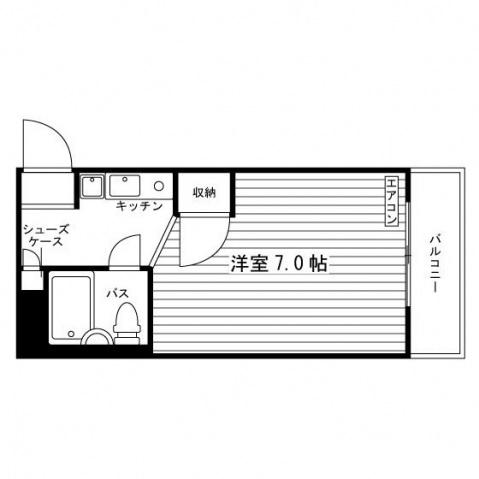 サンシャインビル晋州館(1K/5階)の間取り写真