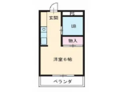 メゾン・ド・エトワール(ワンルーム/2階)の間取り写真