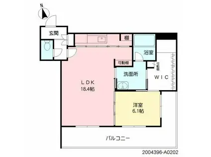 LH5101 KUHONJI(1LDK/2階)の間取り写真