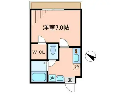 アーバンコート川口(1K/3階)の間取り写真