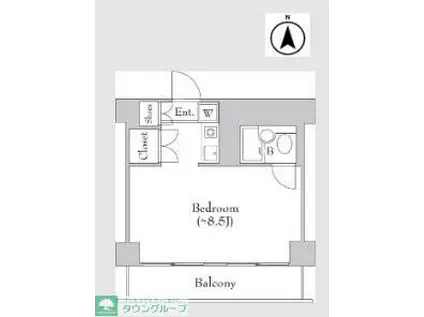 豊和ビル(ワンルーム/5階)の間取り写真