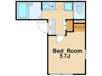 FELICE東高円寺3(1K/1階)の間取り写真