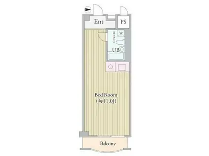 パークグレース新宿(ワンルーム/3階)の間取り写真