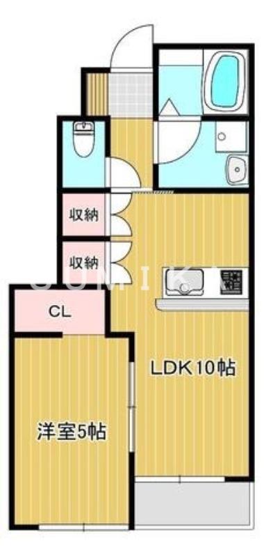MYESTATE 旭本町 西棟(1LDK/1階)の間取り写真