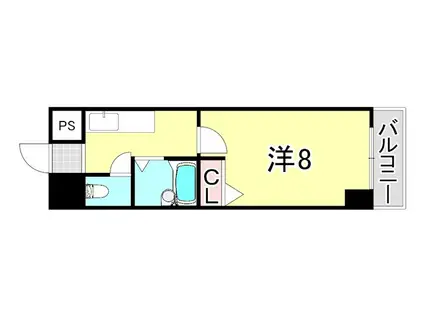 レジデンス妙法寺(1K/2階)の間取り写真