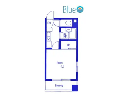 ラ・ルーン茅ヶ崎(1K/3階)の間取り写真