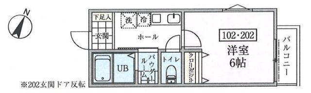 ESTA大塚(1K/2階)の間取り写真