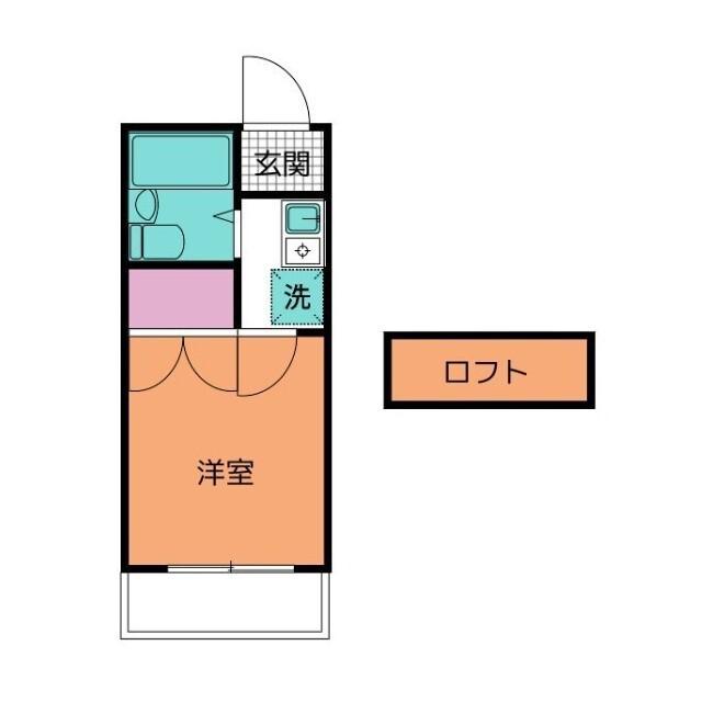 アリス深谷3号館(1K/1階)の間取り写真