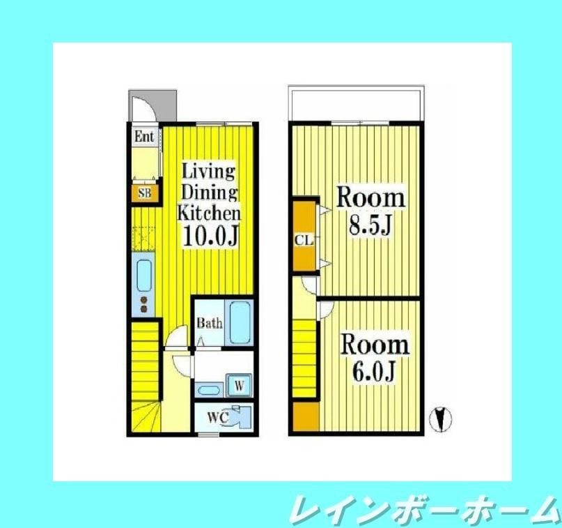 RURAL(2LDK/1階)の間取り写真