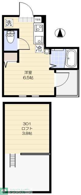 ラ ヴェリタ(ワンルーム/3階)の間取り写真