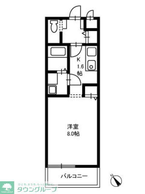 LOHAS・I・V(1K/3階)の間取り写真