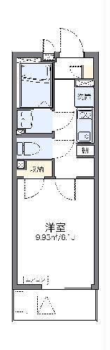 レオネクストグレイス(1K/2階)の間取り写真