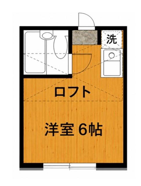メゾンエリカ(1K/1階)の間取り写真