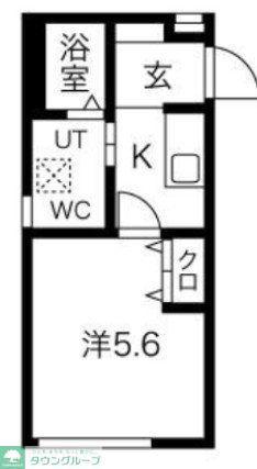 LUDENS上井草(1K/3階)の間取り写真