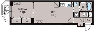 LUORE大塚(1LDK/2階)の間取り写真