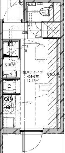 LUDENS中野富士見町(ワンルーム/3階)の間取り写真