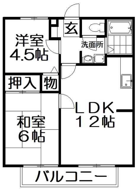 SEED HOUSE(2LDK/2階)の間取り写真
