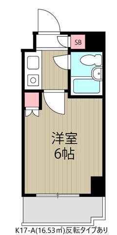 SOCIETY MINAMI-GYOUTOKU(1K/3階)の間取り写真
