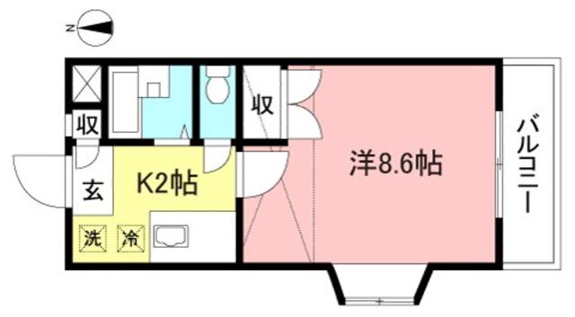 エレンド井の頭(1K/3階)の間取り写真