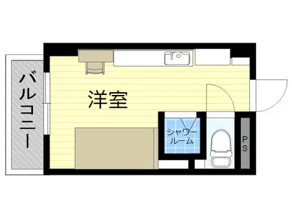 シティライフ中島(ワンルーム/4階)の間取り写真