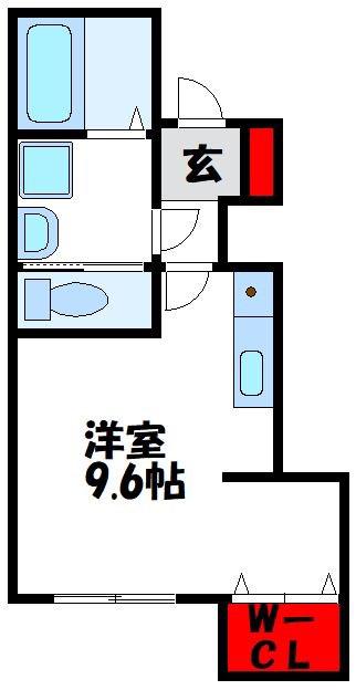 BOX海老津ステーション(ワンルーム/1階)の間取り写真