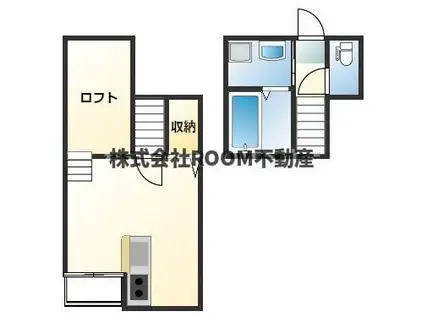 DOLCE VITA西町(ワンルーム/1階)の間取り写真