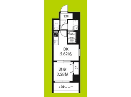 SERIE東淀川(1DK/5階)の間取り写真