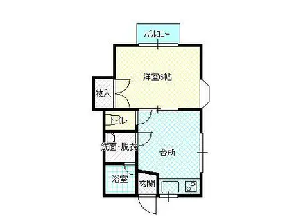 アメリア(1DK/2階)の間取り写真