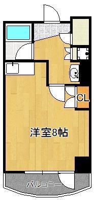 ニューサンリバー 6番館(1K/10階)の間取り写真