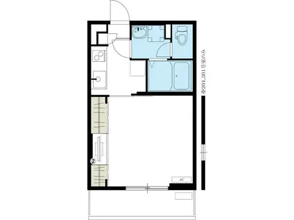 リブリ・SOLANA(1K/1階)の間取り写真