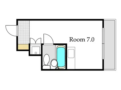 KATAYAMAIII(ワンルーム/4階)の間取り写真