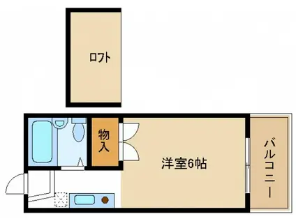 レンパレス泉佐野(1K/3階)の間取り写真