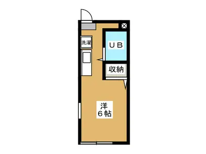 サンハイム(ワンルーム/1階)の間取り写真