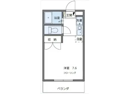 SKYLABI(ワンルーム/1階)の間取り写真