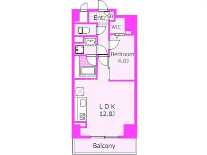 ケーエスアベニール(1LDK/4階)の間取り写真