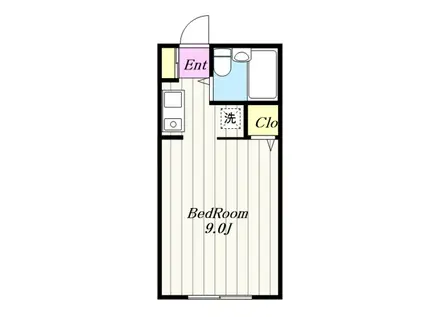 レジデンス翔(ワンルーム/2階)の間取り写真