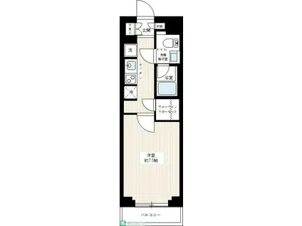 AZEST亀戸II(1K/3階)の間取り写真