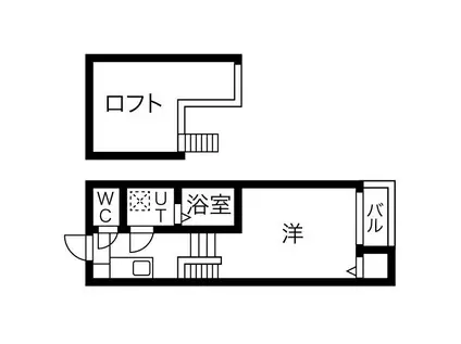 MAKANARM(1K/1階)の間取り写真