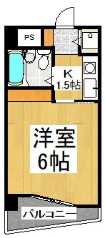 リエス清瀬(1K/3階)の間取り写真