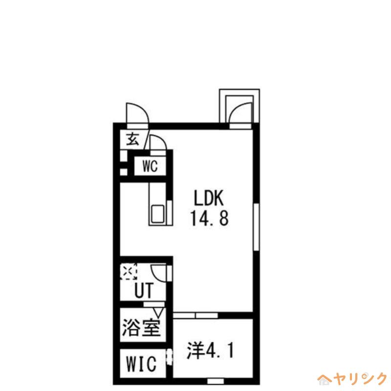 SEREINE NEFLIER(1LDK/1階)の間取り写真
