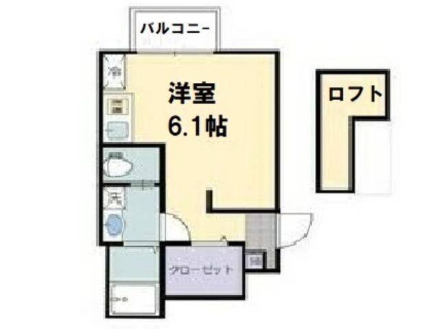 あんしん日置荘西町08-2012(ワンルーム/1階)の間取り写真