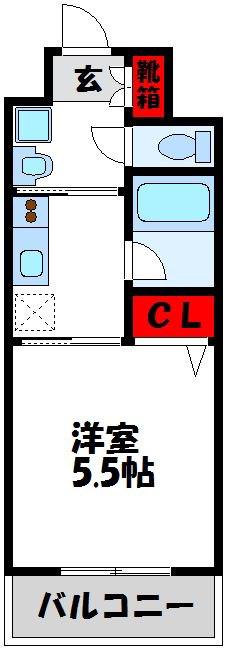 ロイヤルタワー学園の杜(1K/8階)の間取り写真