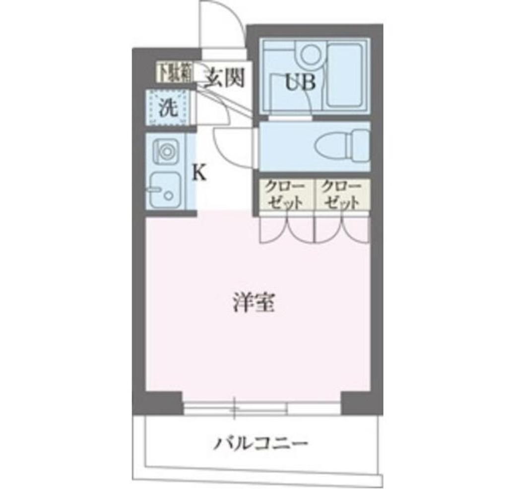 パークフロント西新宿(ワンルーム/7階)の間取り写真