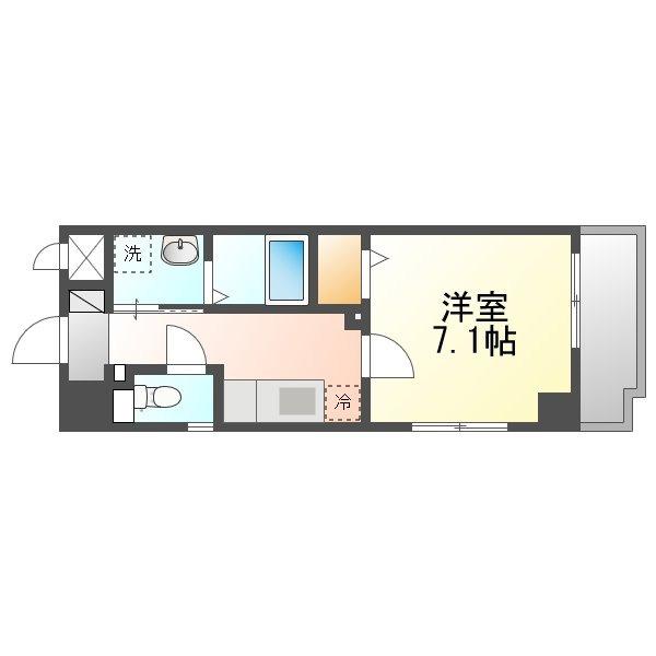 マンション嘉利吉 II(1K/3階)の間取り写真