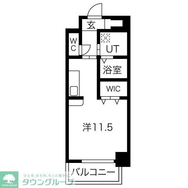 CASONE ASSO(ワンルーム/5階)の間取り写真