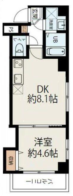 CONNECT PARK HILLS神明町(1LDK/3階)の間取り写真