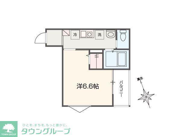 MELLAS吉祥寺(1K/1階)の間取り写真