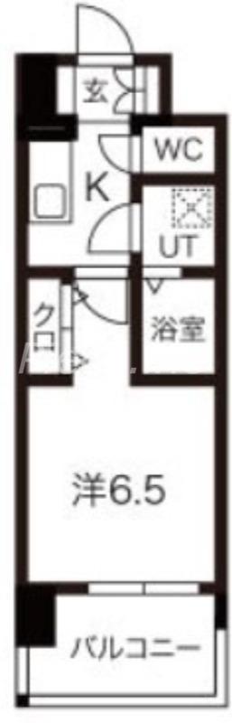 レジュールアッシュ淡路駅前(1K/4階)の間取り写真