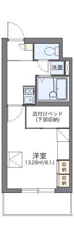 レオパレスサランズ日吉(1K/3階)の間取り写真