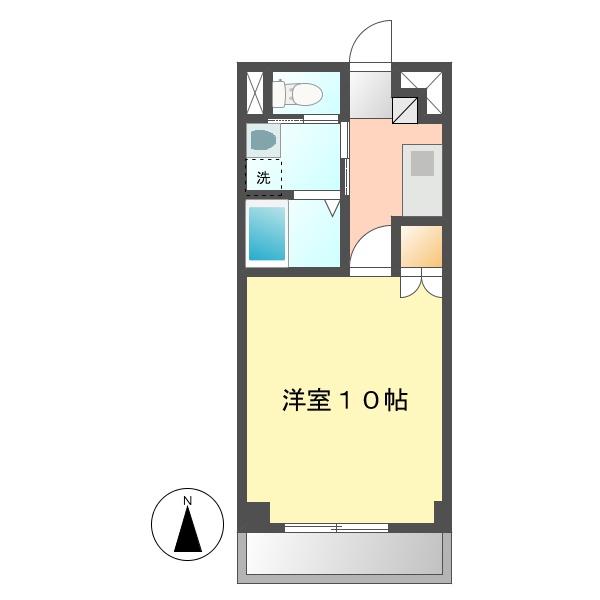 DI-3(1K/1階)の間取り写真